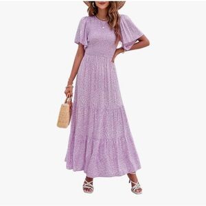 Elegant Lavender Maxi Dress